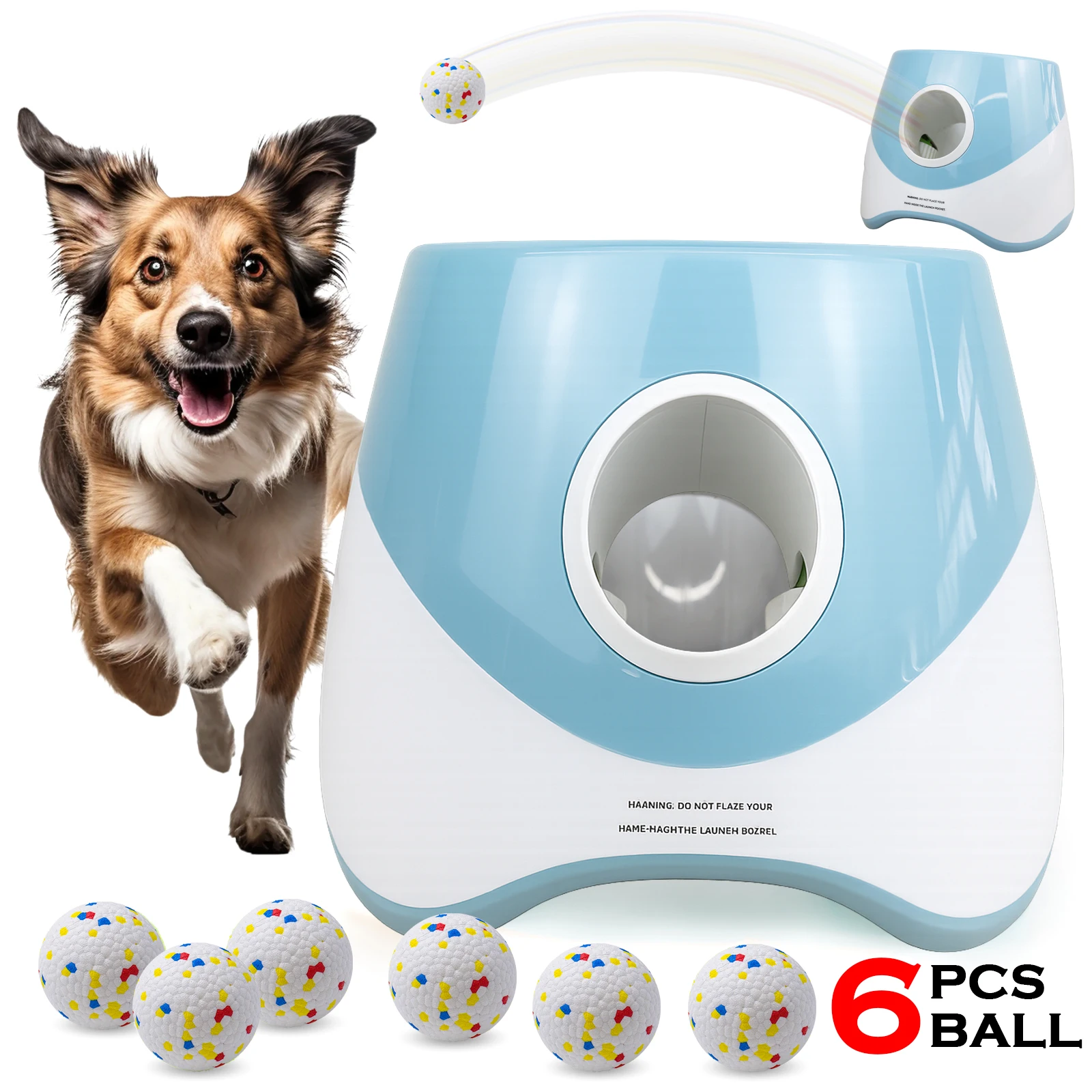 Interactive Squeaky Plush Dog Toy - Dog Tennis Ball Launcher Dogs Chase