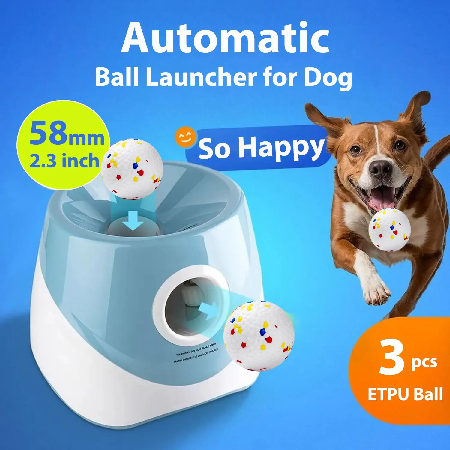 Dog Tennis Ball Launcher Dogs  - Interactive Squeaky Plush Dog Toy recension och pris