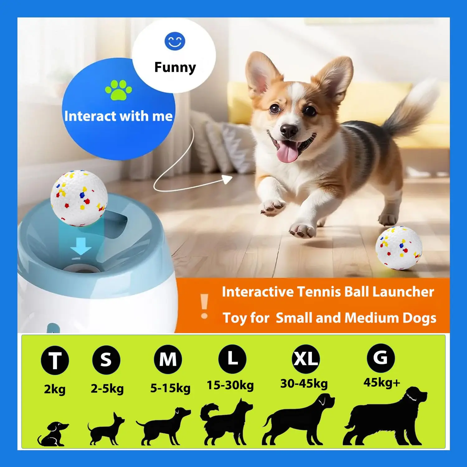 Dog Tennis Ball Launcher Dogs  - Interactive Squeaky Plush Dog Toy recension och pris