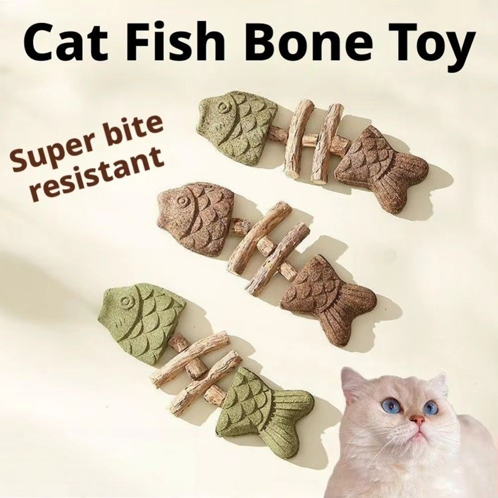 Fish Bone Shape Cat Molar Stic - Teeth Cleaning Dog Chew Bone recension och pris