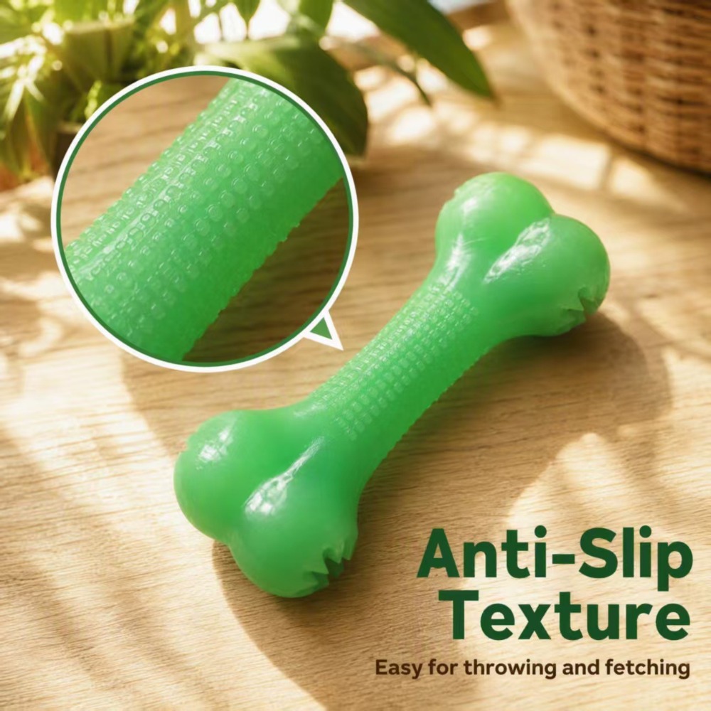 Glow in Dark TPR Dog Bone Toy, - Teeth Cleaning Dog Chew Bone recension och pris