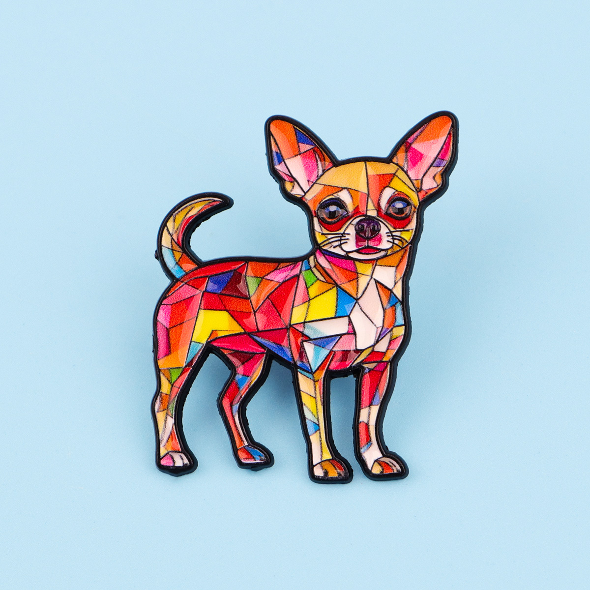 Cartoon Dog Enamel Pin Colorfu - Dog Toys recension och pris
