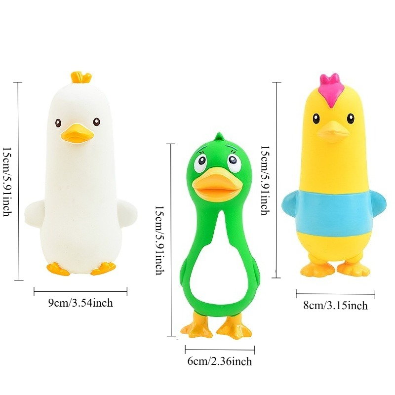Squeaky Latex Chicken Duck Goo - Interactive Squeaky Plush Dog Toy recension och pris