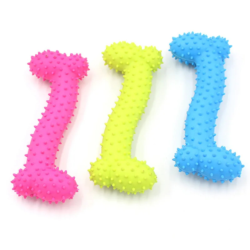 Durable Pet TPR Solid Rubber B - Teeth Cleaning Dog Chew Bone recension och pris
