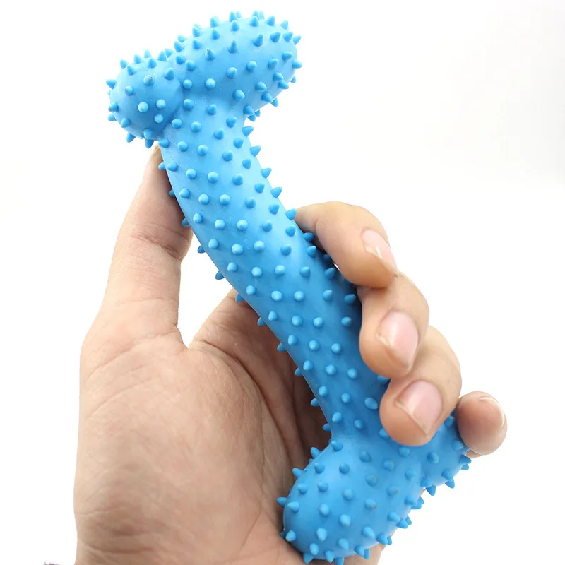 Durable Pet TPR Solid Rubber B - Teeth Cleaning Dog Chew Bone recension och pris