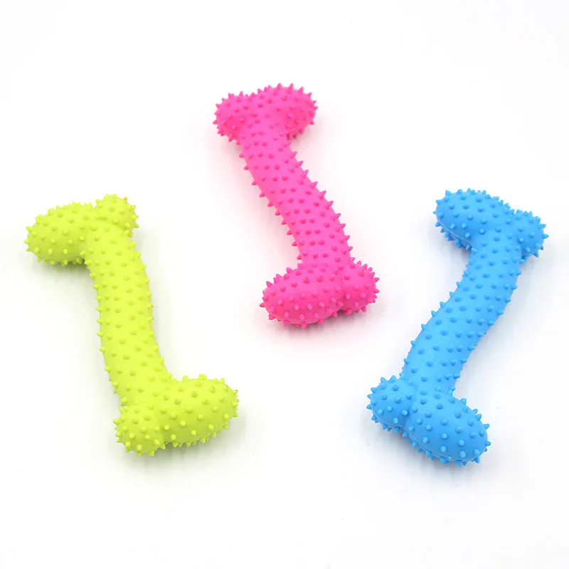 Durable Pet TPR Solid Rubber B - Teeth Cleaning Dog Chew Bone recension och pris
