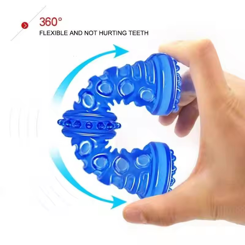 Squeaky Rubber Dog Chew Toy Bi - Interactive Squeaky Plush Dog Toy recension och pris